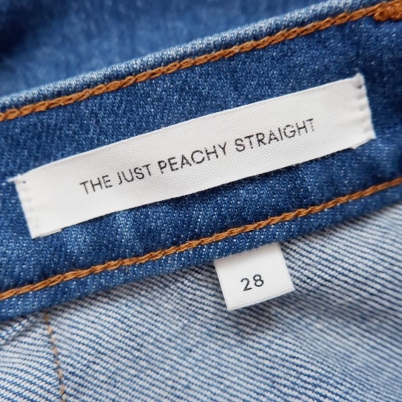 DENIM FORUM THE JUST PEACHY STRAIGHT 70s INSPIRED JEANS - Picture 4 of 7